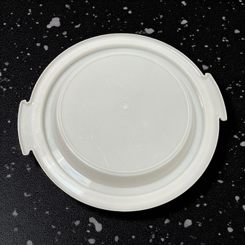 Tupperware Replacement Base 719 Cake Pie Carrier Bottom Plate White 10" Vintage
